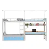High quality double bunk bed 3 people steel bunk bed students dormitory for school