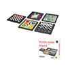 Wholesale Plastic 5 in 1 Combination Chess Game Set with Magnetic Board
