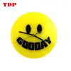 High Quality Yellow Funny Smile Acrylic Decorative Wall Clock For Home
