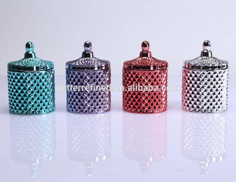 Geo Cut Glass Candleholderwide