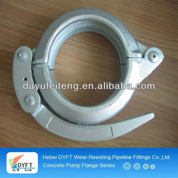6 Inch Pipe Clamp Kyokuto Concrete Pump Spare Parts Dn180 Pipe Bolt