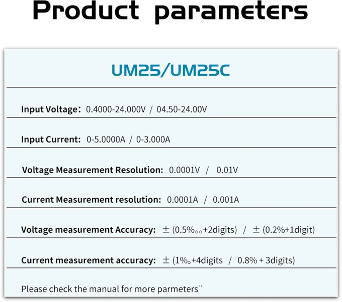 um25c für app usb 2.0 typ c lcd voltmeter amperemeter spannung strom meter 