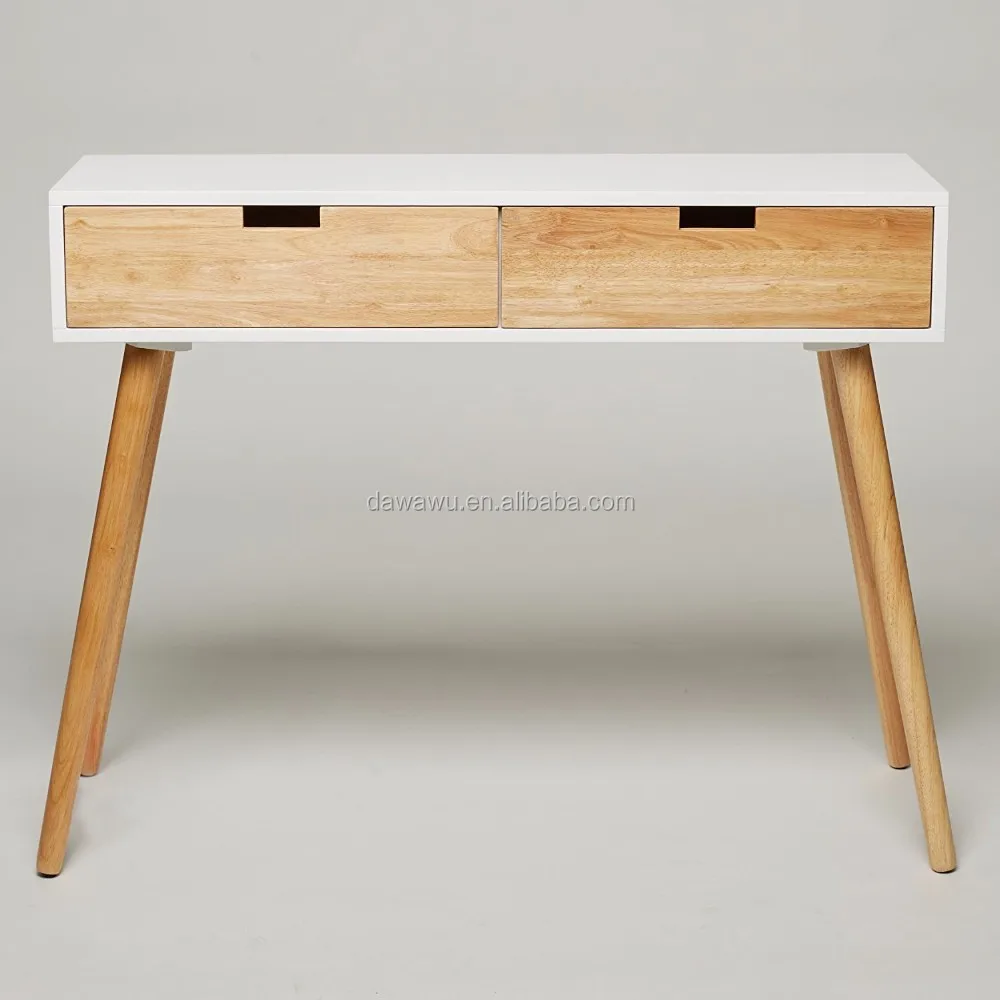 achterlijk persoon volwassene contrast Console Side Table White Wood 100 X 30 X 80 Cm,Chest Of Drawers Sideboard  Modern Scandinavian Design Retro Look - Buy Side Table,Desk,Study Desk  Product on Alibaba.com