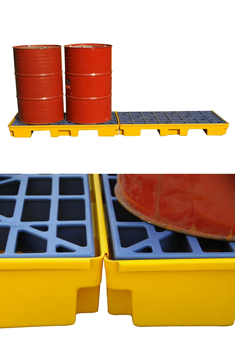 2 Drum Spill Deck Containment Pallets Poly Bund Australia Controlco Single Ibc Pallet Detachable