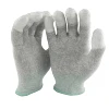 13G Popular White Carbon fiber and PU finger coated ESD anti-static breathable comfort for factory work and daily life gloves