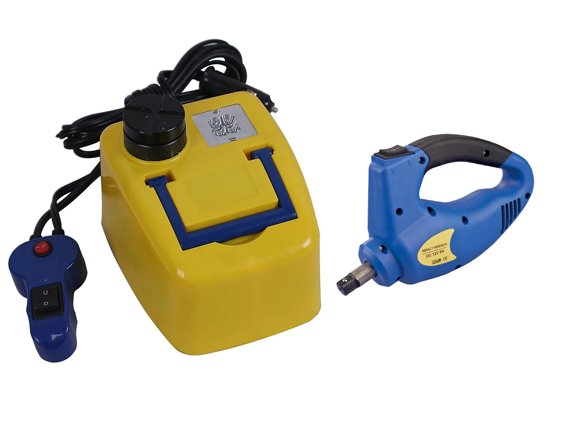 用于紧急汽车修理的手持式电动液压汽车千斤顶套装和扳手