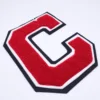 China High Quality Custom Cheap price iron-on or sew-on letter embroidery patch Chenille patch towel patch