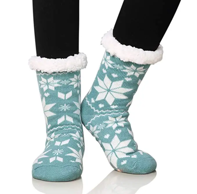 Slipper Thick Fluffy Sock Non Slip