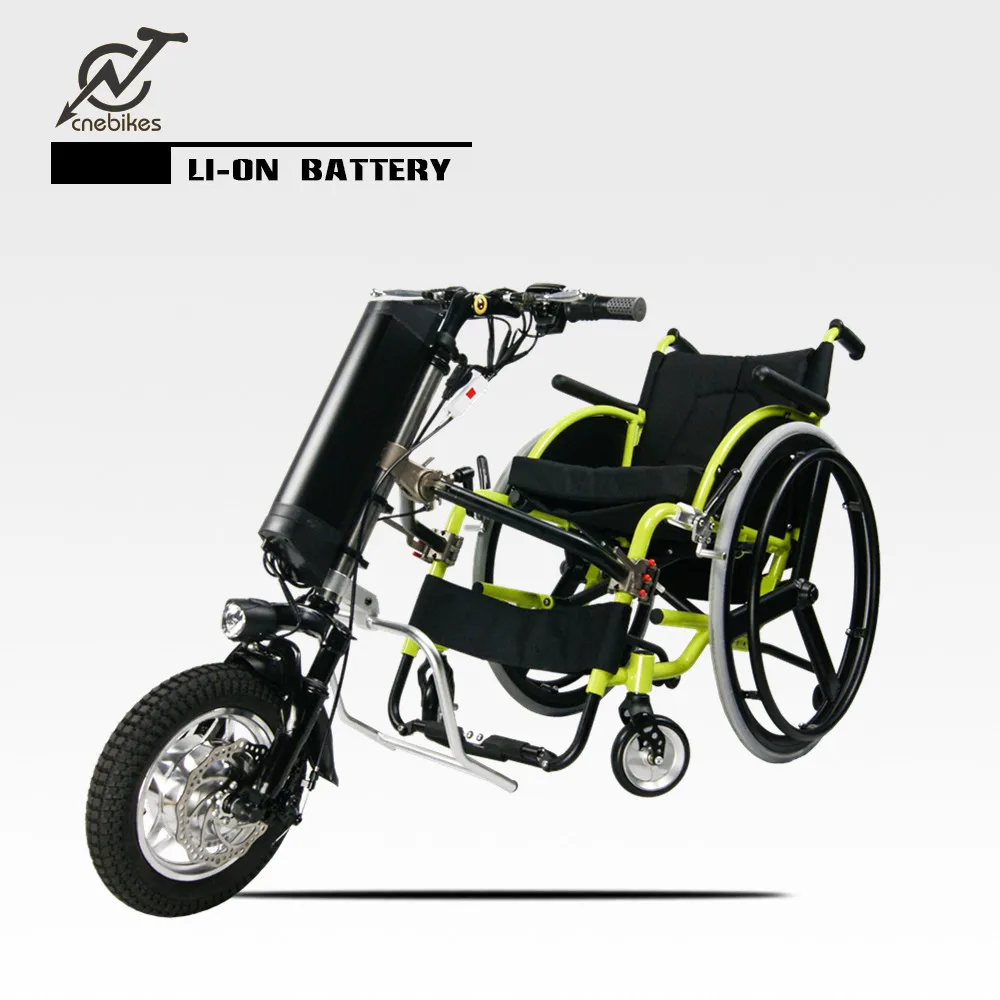 electric attachable handcycle for wheelchair