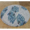 Exquisite vibrant color high pile round wool rug for indoor decoration