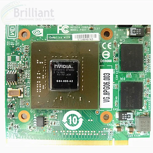 64bit Ordinateur Portable VGA Graphic chipset Nouveau G84-600-A2 2012