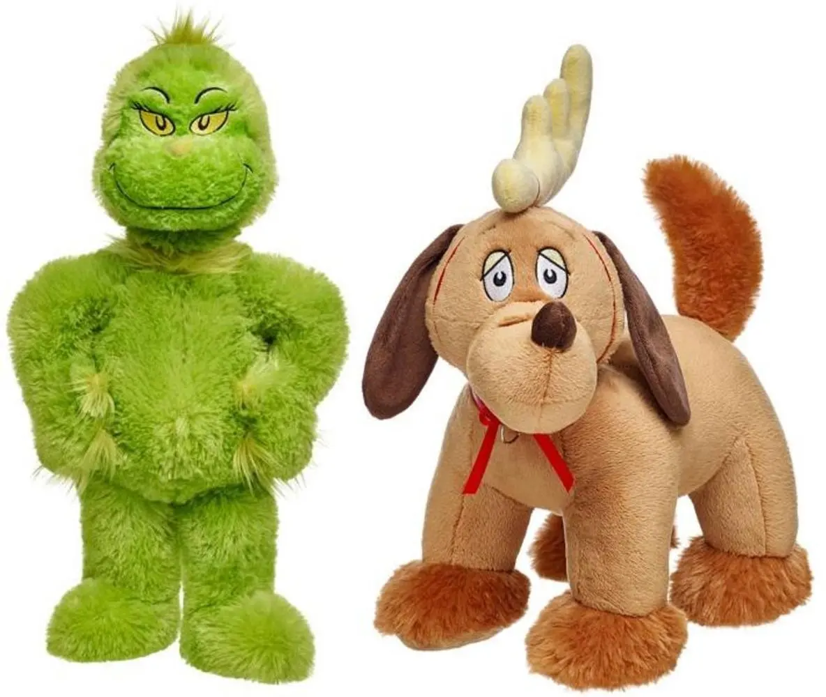 plush grinch and max