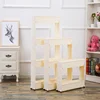 Gap Storage Slim Slide Out Plastic Storage Movable Rack Shelf With Moving Wheels