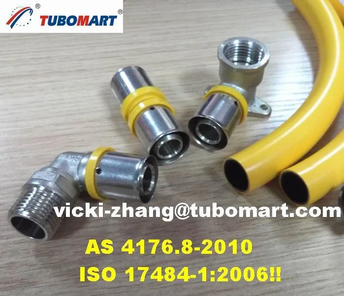 Pe al pe pex al pex multilayer pipe for gas pipe fittings system OEM