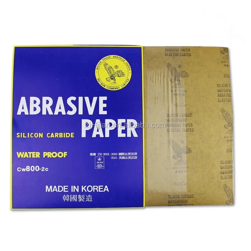 Made In Korea Globe Eagle Silicon Carbide Kraft Abrasive Paper Buy