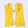 Natural Household Rubber Latex Glove Printed LOGO Rolled Cuff Cut Wave Cuff Latex Gloves