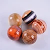 Wholesale Christmas Decoration Hand Painted Christmas Bauble 8 cm Red Ornamented Christmas Ball
