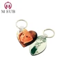 Christmas gifts Best seller keyring blank, Customer heart round rectangle square key ring