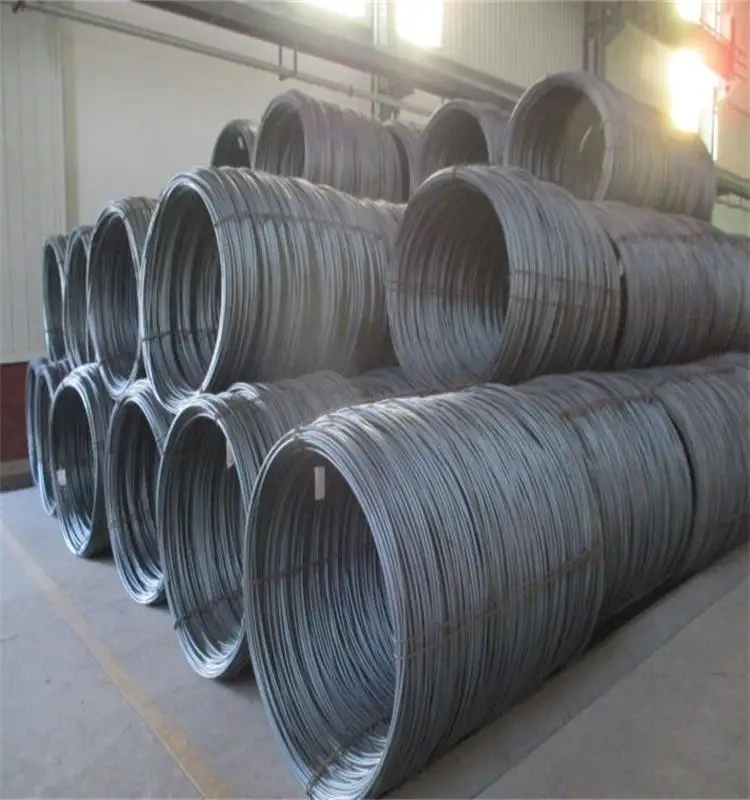 Manufacture Raw Material For Nail Making 5.5mm 6.5mm Q195 Steel Wire