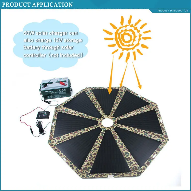 Solar Panel Umbrella Shape 60w Solar Panel Flexible Portable Solar Panel Buy Flexible Solar