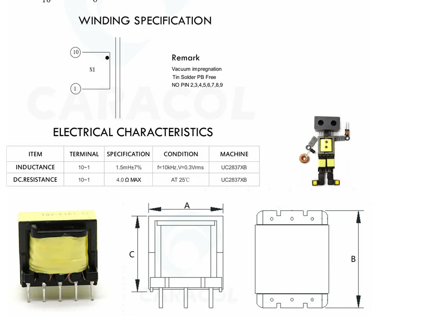 Power Supply Ee13 Ee14 Ee20 Ee25 Ee28 High Voltage High Frequency