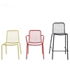 Wholesale Modern Design Coffee Shop Outside Metal Frame Wire Chair Strong Comfortable Lounge Iron Wire Dining Chair