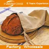 High quality 100%natural linen Pure Reusable Rustic Rough Custom bags for tea bread bags with French Interior Seams