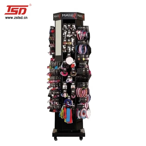 Tsdm067 Custom Retail Store Rotating Floor Hair Accessories Display