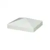 vinyl plastic fence post flat cap