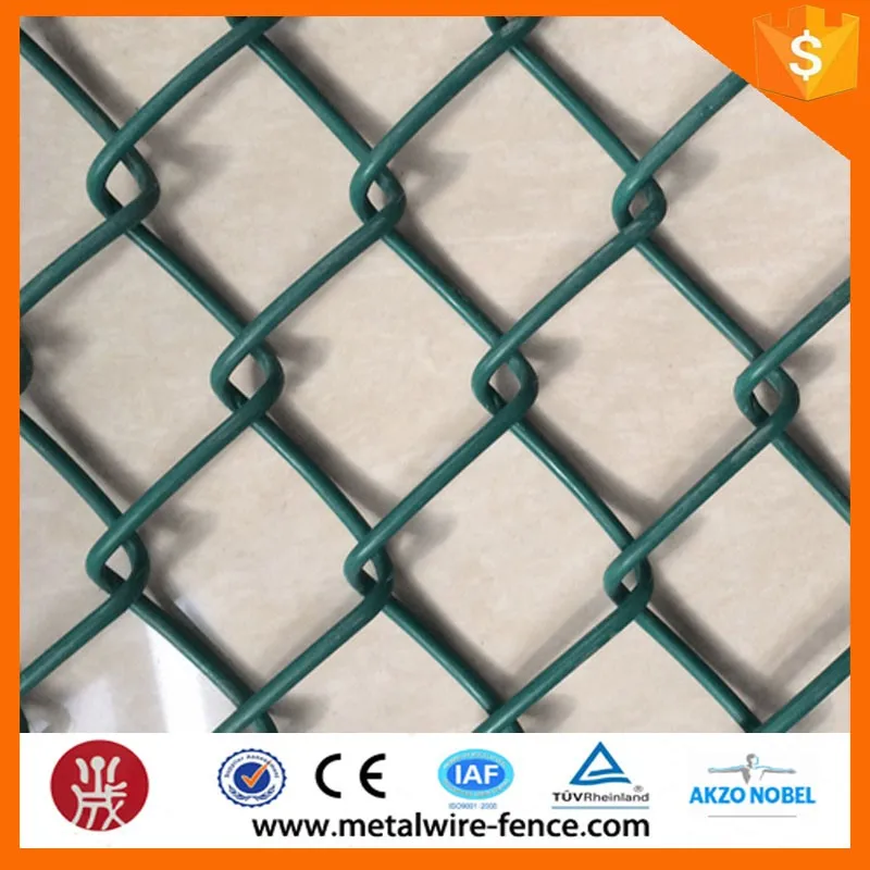 PVC coated used chain link fencing in metal wire mesh