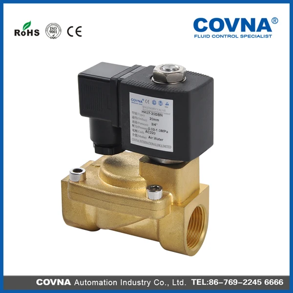 Piloted diaphragm 2 inch water solenoid valve 220v