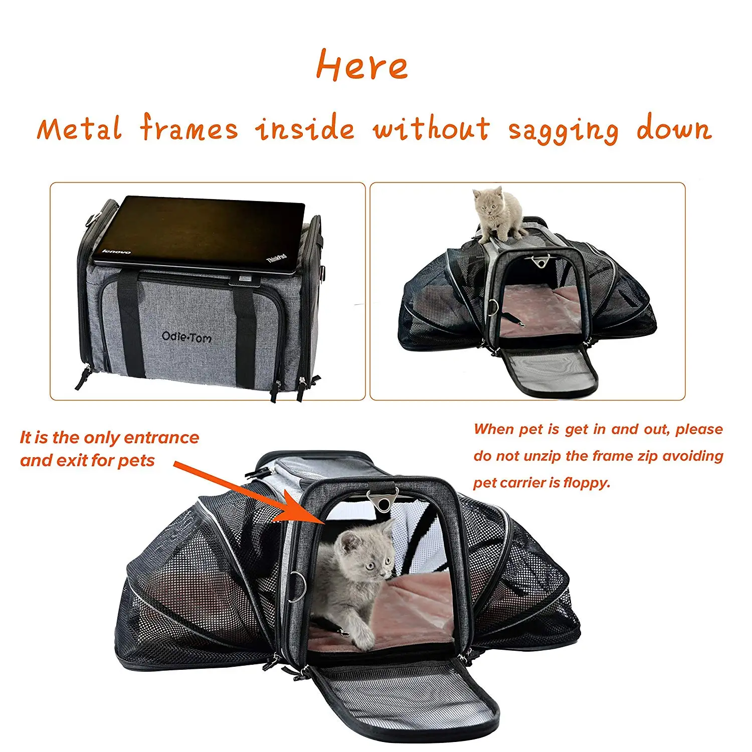 iata approved soft pet carrier