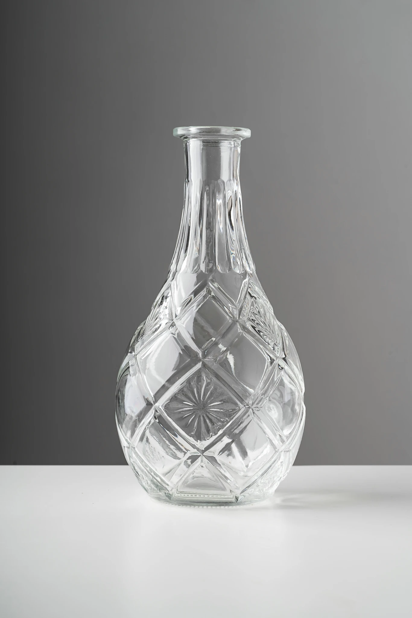 borosilicate small mouth glass vase