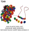 500g Educational Toys Plastic Cotton Reels Tub For Kids