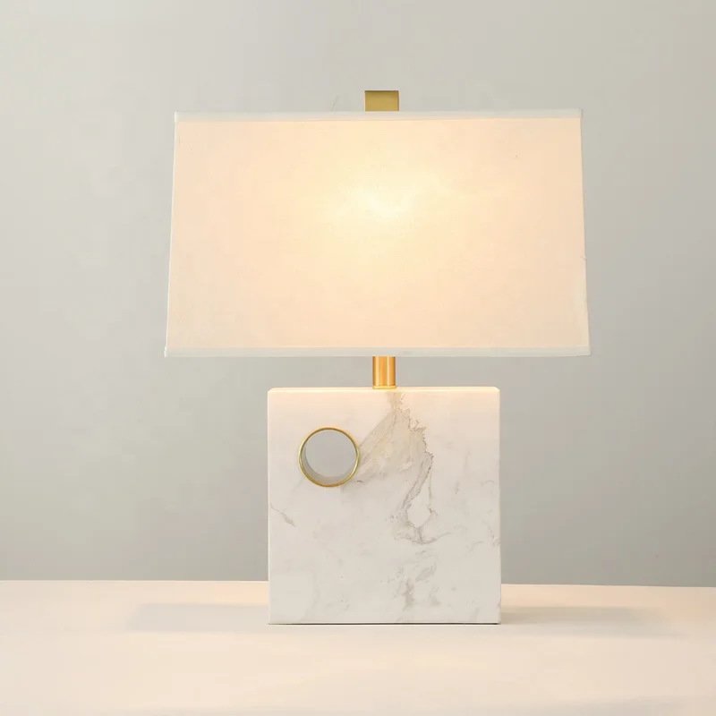 Marble Bed Head Light Hotel Bedside Table Lamp Led Desk Lamp For Home ...