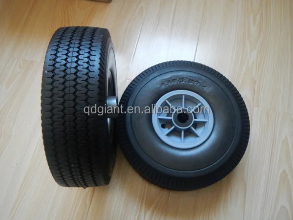 3.50-4 Flat Free Tire for garden cart with good quality
