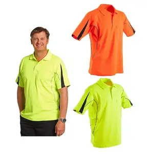 Mens Polo shirt Reflective Short Sleeve sports Work top T-shirt Mens Polo shirt Reflective Short Sleeve sports Work top T-shirt