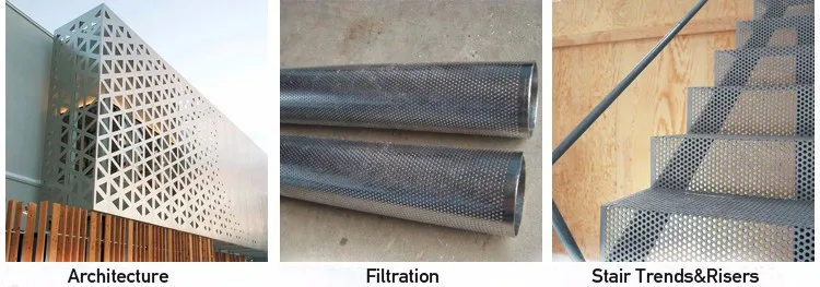 Decorative aluminum perforated metal sheet