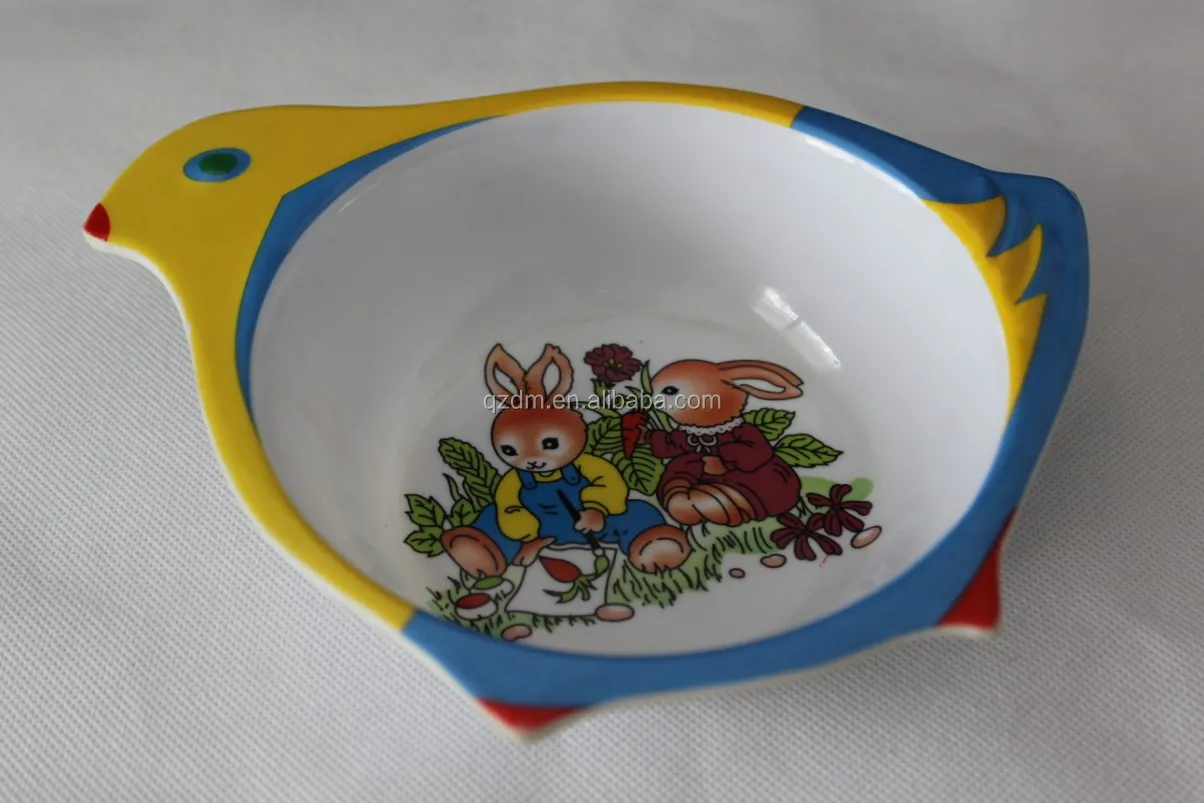 Bird Shape Melamine Dinner Bowl
