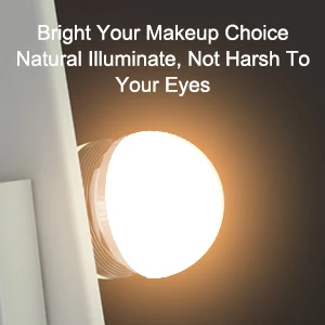Lighted Vanity Makeup Hollywood Mirror, Dimmable Tabletop Cosmetic Mirror with LED Bulbs, Touch Control and Plug Powered
