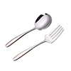Superior mirror polish flatware stainless steel serving spoon and fork for restaurant