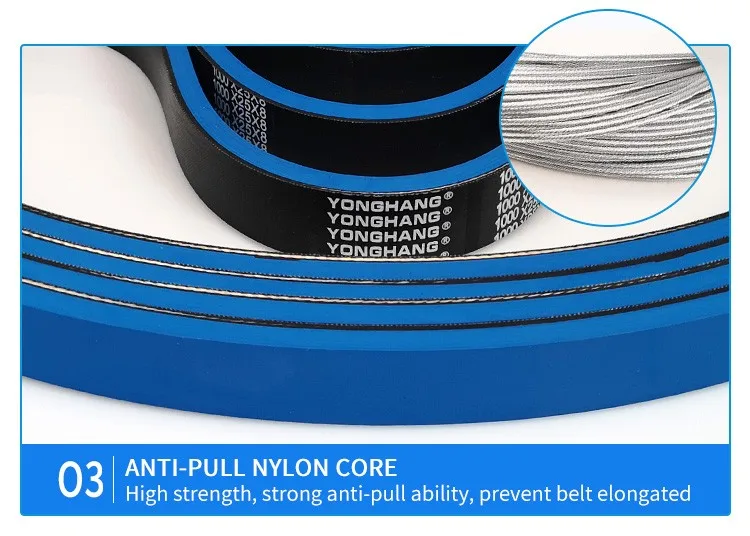 Hight Wearresisting Transmission Rubber Industrial Flat Belt For Paste