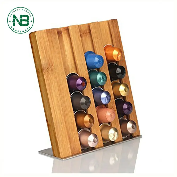 Capsule Storage Coffee Nespresso Pod Stand Bamboo Coffee Pod Holder Buy Bamboo Coffee Pod