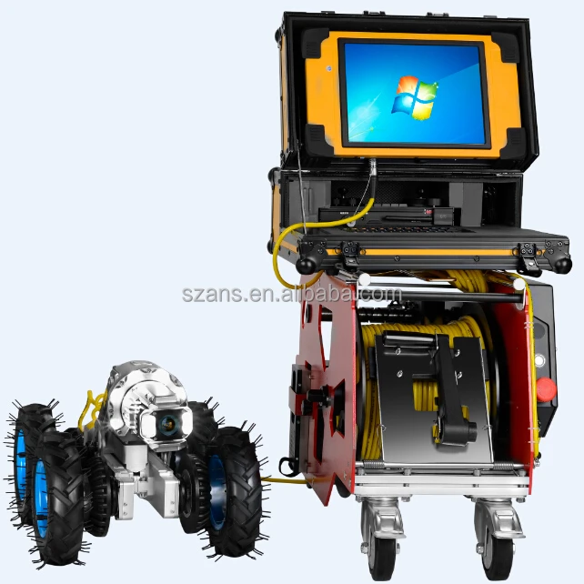Auto Pipeline Construction Sewer Inspection Camera Systems 20m 1080P 7inch