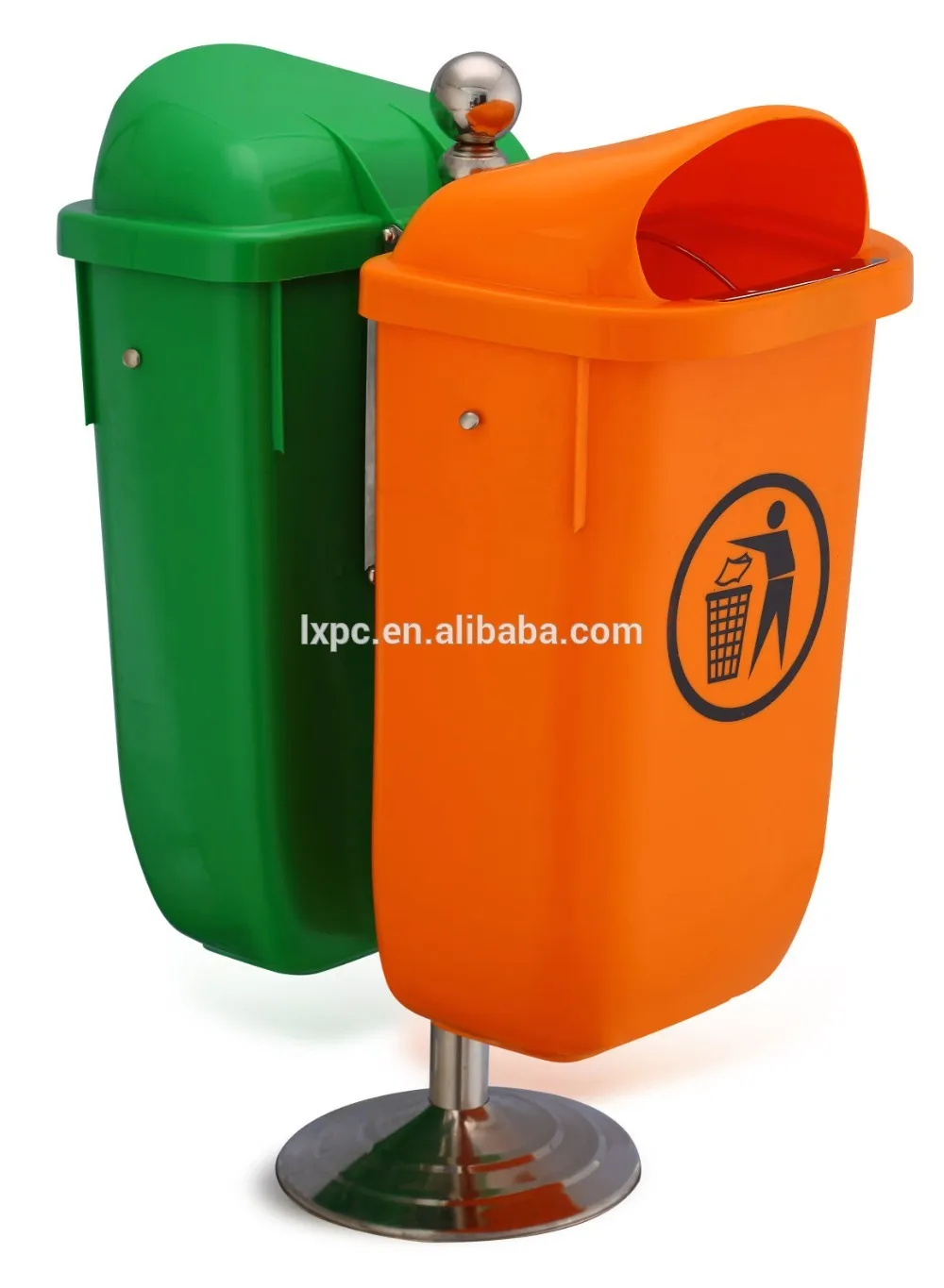 All Colour Available Outdoor 50 Litre Wall Mount Plastic Waste Bin