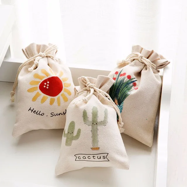 Small Cute Sublimation Picture Canvas Gift Small Drawstring Bags Buy