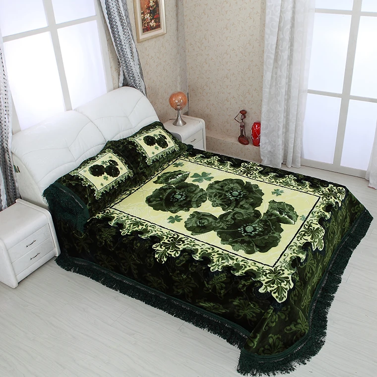 Otsukeori Classic Dubai Double Ply 100 Polyester Blanket Korean Style