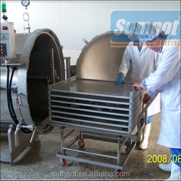 Horizontal Automatic Water Immersion Autoclave Sterilizer Controlled By