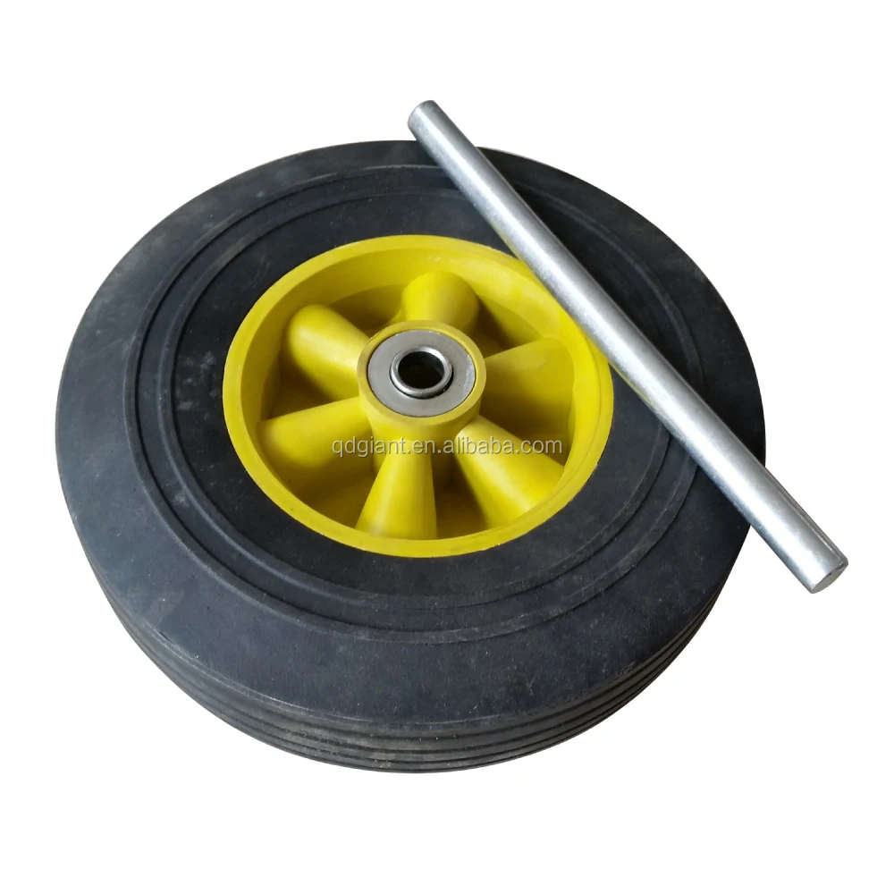 8x2.5 high quality solid rubber tyre and wheel