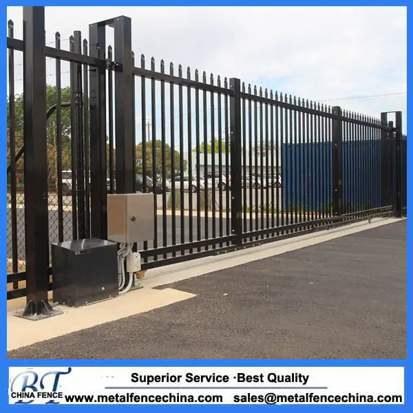 High Quality Black Powder Coated Steel Matting Fence Design For Garden